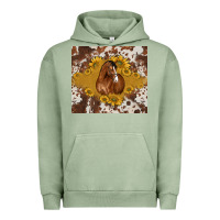 Pigment Oil Green horse Urban Hoodie - BarkalooDesign