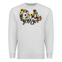 Dove Grey georgia state cowhide serape cactus Premium Sweatshirt - RanaPortraitStore