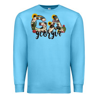 Ocean Blue georgia state cowhide serape cactus Premium Sweatshirt - RanaPortraitStore