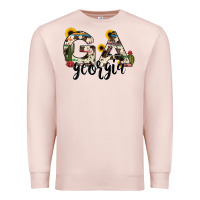 Pale Pink georgia state cowhide serape cactus Premium Sweatshirt - RanaPortraitStore