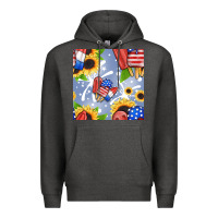 Charcoal Heather patriotic popsicle Premium Hoodie - BundleAndBundleShop