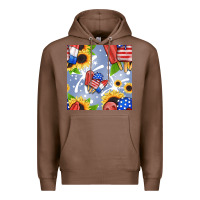 Chestnut patriotic popsicle Premium Hoodie - BundleAndBundleShop