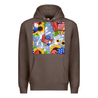 Coffee patriotic popsicle Premium Hoodie - BundleAndBundleShop