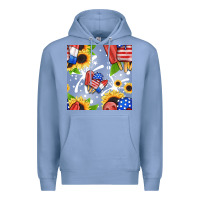 Colony Blue patriotic popsicle Premium Hoodie - BundleAndBundleShop