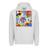 Dove Grey patriotic popsicle Premium Hoodie - BundleAndBundleShop