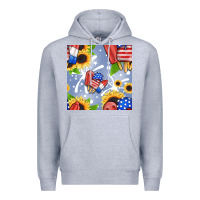 Heather Grey patriotic popsicle Premium Hoodie - BundleAndBundleShop