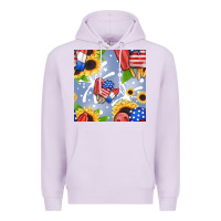 Lilac patriotic popsicle Premium Hoodie - BundleAndBundleShop