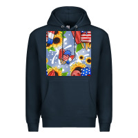 Navy patriotic popsicle Premium Hoodie - BundleAndBundleShop
