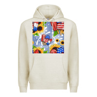 Oatmeal Heather patriotic popsicle Premium Hoodie - BundleAndBundleShop