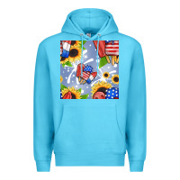 Ocean Blue patriotic popsicle Premium Hoodie - BundleAndBundleShop