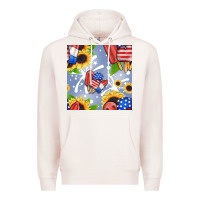 Pale Pink patriotic popsicle Premium Hoodie - BundleAndBundleShop