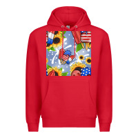 Red patriotic popsicle Premium Hoodie - BundleAndBundleShop