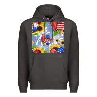 Smoke patriotic popsicle Premium Hoodie - BundleAndBundleShop