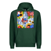 Sports Green patriotic popsicle Premium Hoodie - BundleAndBundleShop