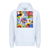 White patriotic popsicle Premium Hoodie - BundleAndBundleShop