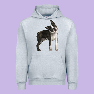 Boston Terrier Urban Hoodie Designed By Lillyallendesigns