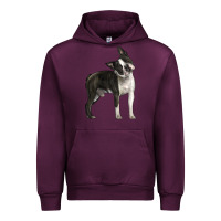 Mauve Wine Boston Terrier Urban Hoodie - LillyAllenDesigns