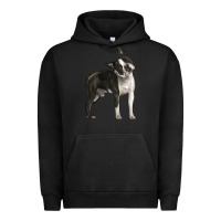 Pigment Black Boston Terrier Urban Hoodie - LillyAllenDesigns