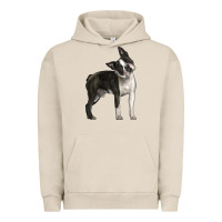 Pigment French Oak Boston Terrier Urban Hoodie - LillyAllenDesigns