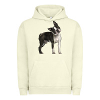 Pigment Pistachio Boston Terrier Urban Hoodie - LillyAllenDesigns