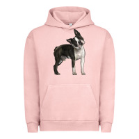 Pigment Salmon Boston Terrier Urban Hoodie - LillyAllenDesigns