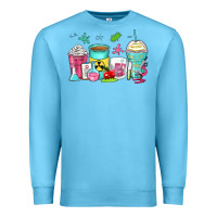 Ocean Blue science teacher coffee cups Premium Sweatshirt - Zillion Design Studio