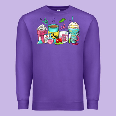 Science Teacher Coffee Cups Premium Sweatshirt Designed By Zillion Design Studio