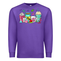 Purple science teacher coffee cups Premium Sweatshirt - Zillion Design Studio