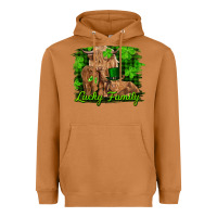 Meerkat st patrick's day lucky cow family Heavyweight Hoodie - RanaPortraitStore
