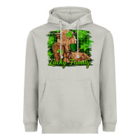 Moon Dust st patrick's day lucky cow family Heavyweight Hoodie - RanaPortraitStore