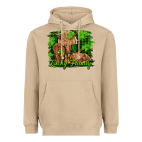 Mushroom st patrick's day lucky cow family Heavyweight Hoodie - RanaPortraitStore