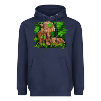 Navy st patrick's day lucky cow family Heavyweight Hoodie - RanaPortraitStore