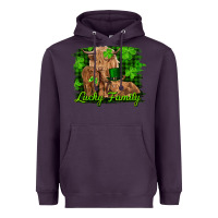 Plum st patrick's day lucky cow family Heavyweight Hoodie - RanaPortraitStore