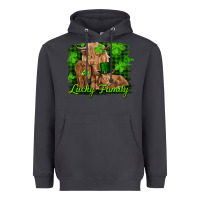 Smoke st patrick's day lucky cow family Heavyweight Hoodie - RanaPortraitStore