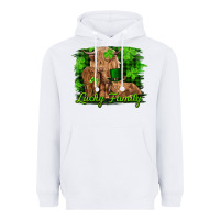 White st patrick's day lucky cow family Heavyweight Hoodie - RanaPortraitStore