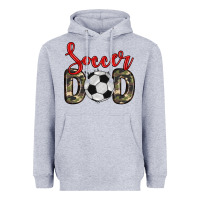 Heather Grey soccer dad Heavyweight Hoodie - Zillion Design Studio