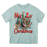 Arona my first christmas baby safari animals Heavy Core Tee - LillyAllenDesigns