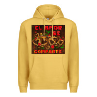 Antique Gold el amor se comparte with churros Premium Hoodie - AdoDesignShop