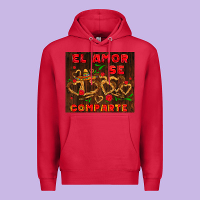 El Amor Se Comparte With Churros Premium Hoodie Designed By Adodesignshop