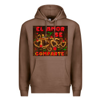 Chestnut el amor se comparte with churros Premium Hoodie - AdoDesignShop