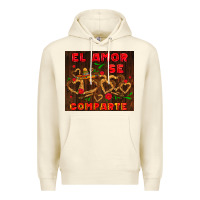 Sandshell el amor se comparte with churros Premium Hoodie - AdoDesignShop