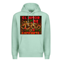 Seafoam el amor se comparte with churros Premium Hoodie - AdoDesignShop