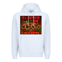 White el amor se comparte with churros Premium Hoodie - AdoDesignShop
