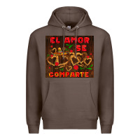 Coffee el amor se comparte with churros Premium Hoodie - AdoDesignShop