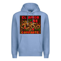 Colony Blue el amor se comparte with churros Premium Hoodie - AdoDesignShop