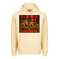 Pina Colada el amor se comparte with churros Premium Hoodie - AdoDesignShop