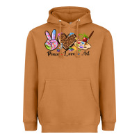 Meerkat peace love art Heavyweight Hoodie - texasbilliewilder