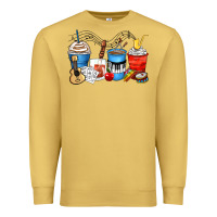 Antique Gold music teacher coffee cups Premium Sweatshirt - Zillion Design Studio