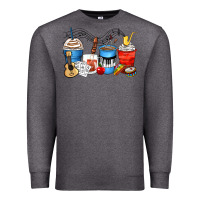 Charcoal Heather music teacher coffee cups Premium Sweatshirt - Zillion Design Studio