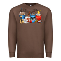 Chestnut music teacher coffee cups Premium Sweatshirt - Zillion Design Studio